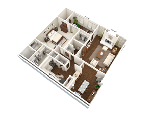 1 bedroom | 1bath floor plan