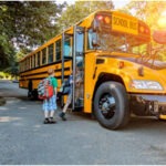 Kids getting on the bus