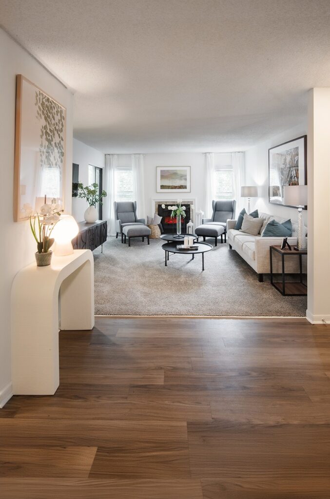 Generous Living Room at the Retreat at Mountain Brook