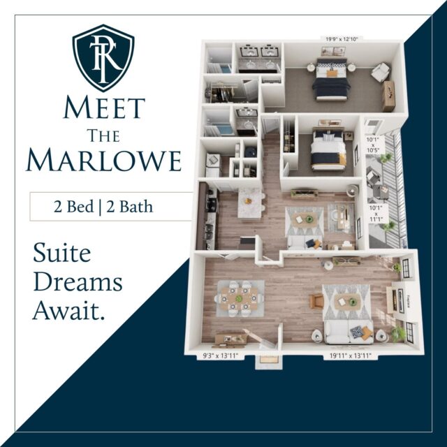 Meet The Marlowe — she’s spacious, stylish, and knows exactly how to make an entrance. https://bit.ly/4m8xmvo

At 1,893 sq. ft., she’s not just an apartment… she’s an experience. The kind of space that gives you room to breathe, unwind, and truly live—without compromise.

Her standout feature? A primary bedroom that doesn’t just exist… it commands attention. With an impressive 19'9" x 12'10" layout, it’s your personal retreat—complete with a private ensuite bath, double vanity sinks, and a generously sized walk-in closet that actually fits your lifestyle.

And when you’re ready for a little fresh air? Step right out onto your veranda or balcony and take it all in.

The Marlowe is equal parts comfort and statement—and she won’t be available for long.

Limited availability. Come meet her for yourself at The Retreat at Mountain Brook, Birmingham's Best Urban Apartment Experience, just 15 minutes from downtown and UAB.

#BirminghamAL
#BirminghamApartments
#BhamLiving
#BhamApartments
#MountainBrook
#MountainBrookLiving
#UAB
#UABHousing
#UABApartments
#LiveInBirmingham