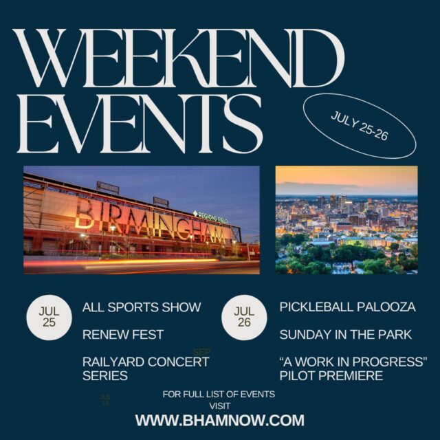 🎉 Looking for weekend plans? We've got you covered!

Whether you're craving live music, local festivals, delicious food, or family-friendly fun, there's always something happening around Birmingham.

✨ For a full list of this weekend's events and the latest local news, check out BhamNow.com and start planning your perfect weekend!

What are your weekend plans? Let us know in the comments! 👇

#BirminghamAL #BhamEvents #WeekendVibes #ExploreBham #MagicCity #ApartmentLiving #WeekendPlans #CommunityLiving